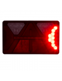 Piloto Trasero rectangular LED con triangulo Strada 12V 24V Horpol | LeonLeds