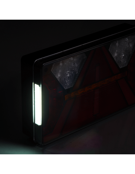 Piloto Trasero rectangular LED con triangulo Strada 12V 24V Horpol | LeonLeds