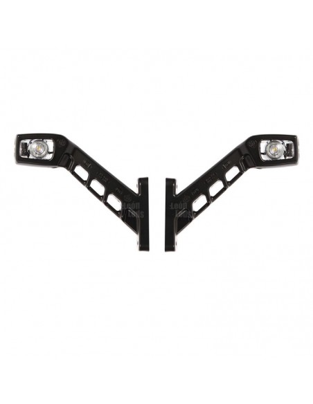 Jauge LED avec abat-jour transparent Long 3 Fonctions W48 IP68 valable pour 12V et 24V Était W48 | leonleds