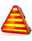 Piloto trasero LED con forma de triangulo con 7 Funciones - Luz de Matricula Lateral 12V 24V W244 Was | LeonLeds