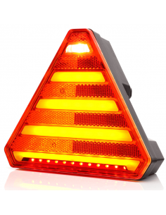 Feu arrière à LED en forme de triangle à 7 fonctions - Éclairage de plaque d'immatriculation latéral 12V 24V W244 Was | leonleds 2