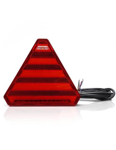 Piloto trasero LED con forma de triangulo con 7 Funciones - Luz de Matricula Lateral 12V 24V W244 Was | LeonLeds