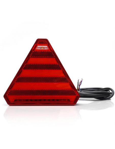 Piloto trasero LED con forma de triangulo con 7 Funciones - Luz de Matricula Lateral 12V 24V W244 Was | LeonLeds