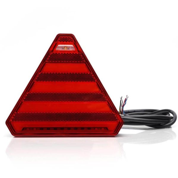 Piloto trasero LED con forma de triangulo con 7 Funciones - Luz de Matricula Lateral 12V 24V W244 Was | LeonLeds