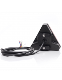 Piloto trasero LED con forma de triangulo con 7 Funciones - Luz de Matricual Latera 12V 24V W244 Was | LeonLeds