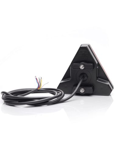 Piloto trasero LED con forma de triangulo con 7 Funciones - Luz de Matricual Latera 12V 24V W244 Was | LeonLeds