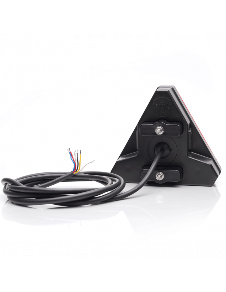 Piloto trasero LED con forma de triangulo con 7 Funciones - Luz de Matricual Latera 12V 24V W244 Was | LeonLeds