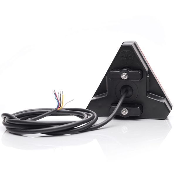 Piloto trasero LED con forma de triangulo con 7 Funciones - Luz de Matricual Latera 12V 24V W244 Was | LeonLeds