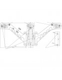 Dimensiones Galibo LED con tulipas transparentes Largo 3 Funciones W48 IP68 valido para 12V y 24V Was W48 | LeonLeds