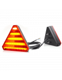 Piloto trasero LED con forma de triangulo con 6 Funciones - 12V 24V - W244 Was | LeonLeds