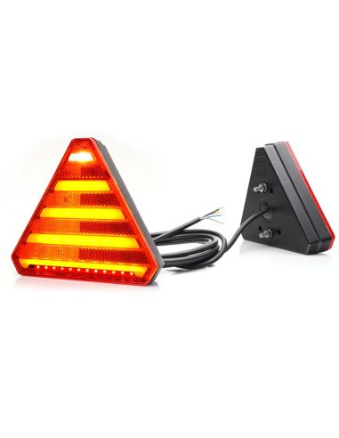 Piloto trasero LED con forma de triangulo con 6 Funciones - 12V 24V - W244 Was | LeonLeds