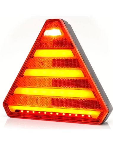 Piloto trasero LED con forma de triangulo con 6 Funciones - 12V 24V - W244 Was | LeonLeds