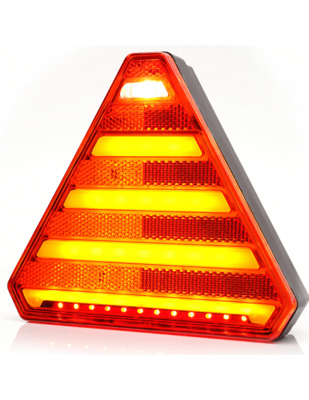 Piloto trasero LED con forma de triangulo con 6 Funciones - 12V 24V - W244 Was | LeonLeds
