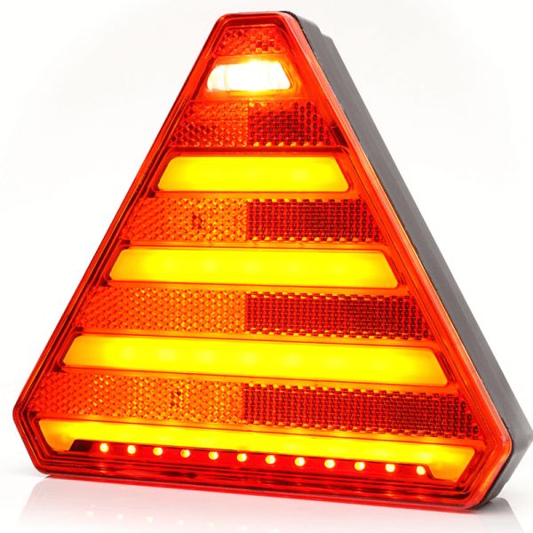 Piloto trasero LED con forma de triangulo con 6 Funciones - 12V 24V - W244 Was | LeonLeds
