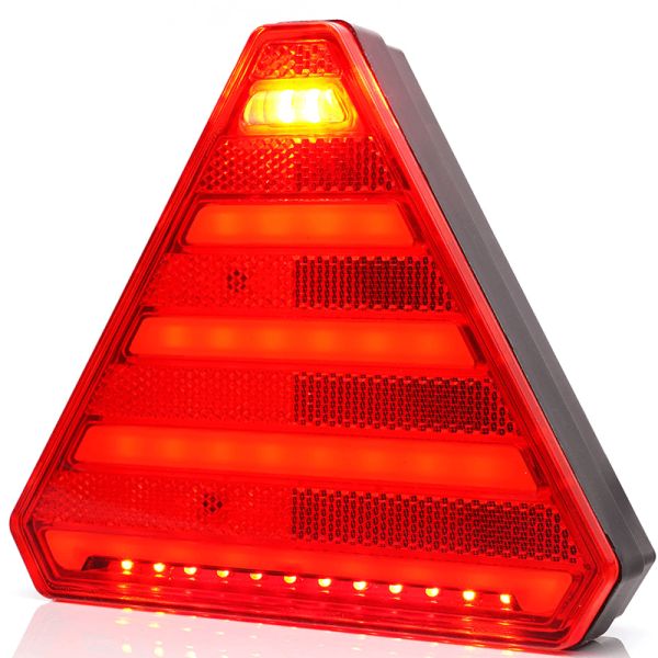 Piloto trasero LED con forma de triangulo con 6 Funciones - 12V 24V - W244 Was | LeonLeds