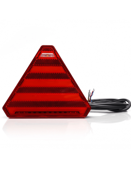 Lanterna traseira LED em forma de triângulo com 6 funções - 12V 24V - W244 Was | leonleds