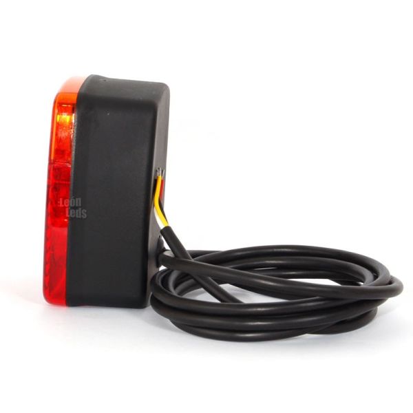 Piloto trasero LED barato economico con 4 funciones rectangular para remolque de coche carro agrícola | LeonLeds Iluminación