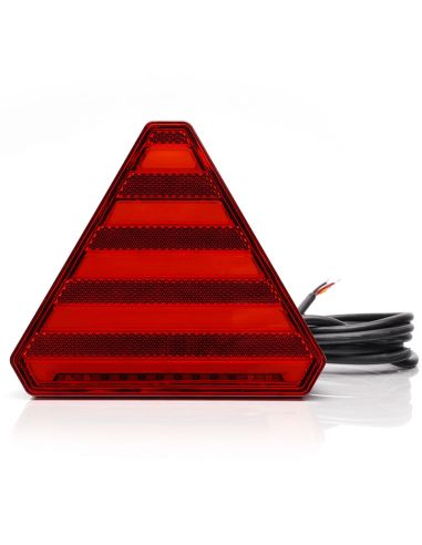 Triângulo traseiro Painel traseiro LED com 3 funções Efeito Neon - 12V 24V - W244 Was | leonleds