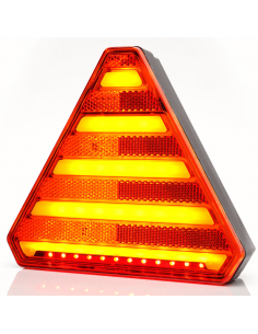 Trasera de Triangulo trasero LED con 3 funciones efecto Neon - 12V 24V - W244 Was | LeonLeds 2