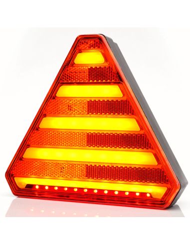 Triangulo trasero LED con 3 funciones efecto Neon - 12V 24V - W244 Was | LeonLeds