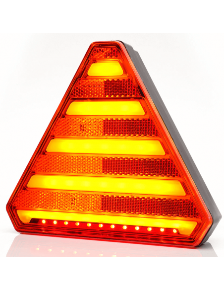 Triângulo traseiro LED com 3 funções, efeito Neon - 12V 24V - W244 Was | leonleds