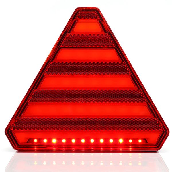 Trasera de Triangulo trasero LED con 3 funciones efecto Neon - 12V 24V - W244 Was | LeonLeds