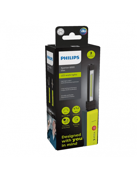 Linterna de mano articulable Xperion 6000 Slim embalagem