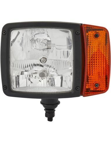 Faro Delantero con soporte inferior 12V Posición, Luz de Carretera, Cruce e Intermitente Hella 1SA 996 120-011 | LeonLeds