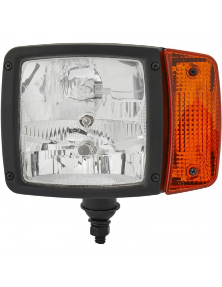 Faro Delantero con soporte inferior 12V Posición, Luz de Carretera, Cruce e Intermitente Hella 1SA 996 120-011 | LeonLeds