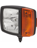 Faro Delantero con soporte inferior 12V Posición, Luz de Carretera, Cruce e Intermitente Hella 1SA 996 120-011 | LeonLeds