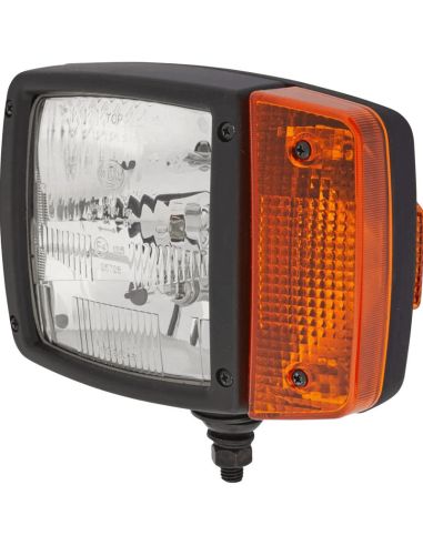 Faro Delantero con soporte inferior 12V Posición, Luz de Carretera, Cruce e Intermitente Hella 1SA 996 120-011 | LeonLeds