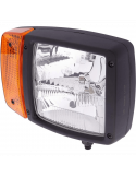 Faro Delantero con soporte inferior 12V Posición, Luz de Carretera, Cruce e Intermitente Hella 1SA 996 120-021 | LeonLeds