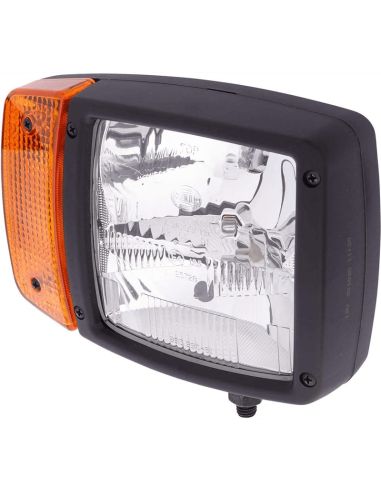 Faro Delantero con soporte inferior 12V Posición, Luz de Carretera, Cruce e Intermitente Hella 1SA 996 120-021 | LeonLeds