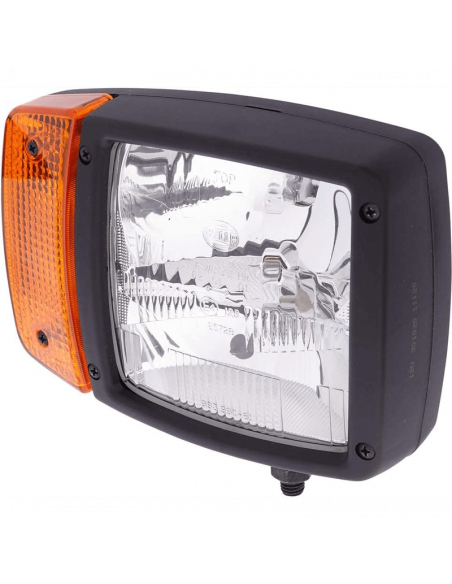 Faro Delantero con soporte inferior 12V Posición, Luz de Carretera, Cruce e Intermitente Hella 1SA 996 120-021 | LeonLeds