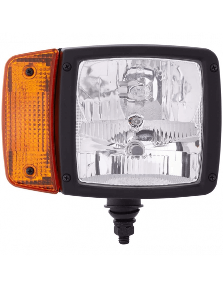 Faro Delantero con soporte inferior 12V Posición, Luz de Carretera, Cruce e Intermitente Hella 1SA 996 120-021 | LeonLeds
