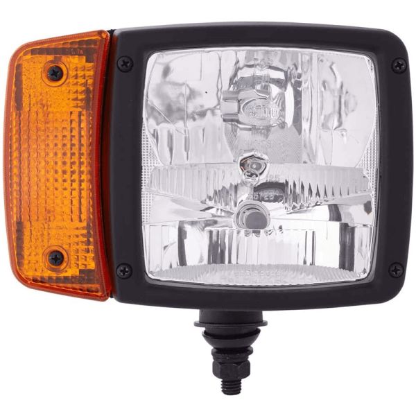 Faro Delantero con soporte inferior 12V Posición, Luz de Carretera, Cruce e Intermitente Hella 1SA 996 120-021 | LeonLeds