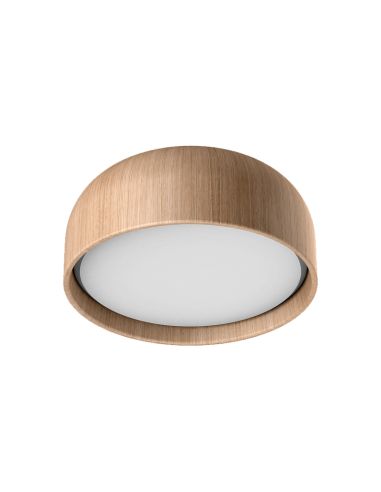 Plafón de techo redondo Tokio 3xE27 madera