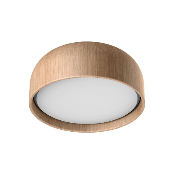 Plafón de techo redondo Tokio 3xE27 madera