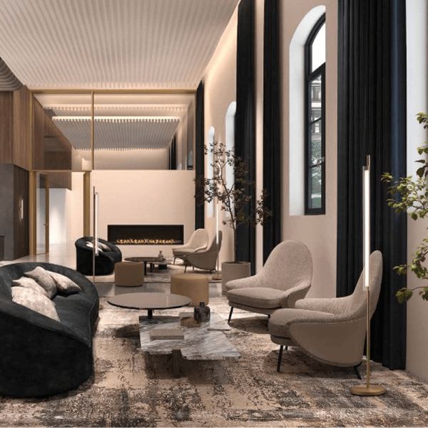 Lampadaire LED Oslo or ambiant 3000k