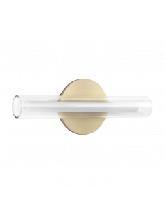 Aplique de pared LED de cristal Oslo dorado