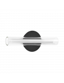 Aplique de pared LED de cristal Oslo negro