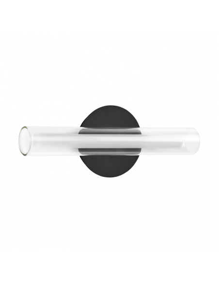 Aplique de pared LED de cristal Oslo negro
