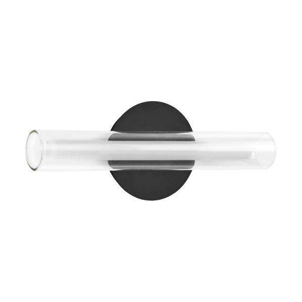 Aplique de pared LED de cristal Oslo negro