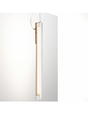 Lámpara colgante LED vertical Oslo latón