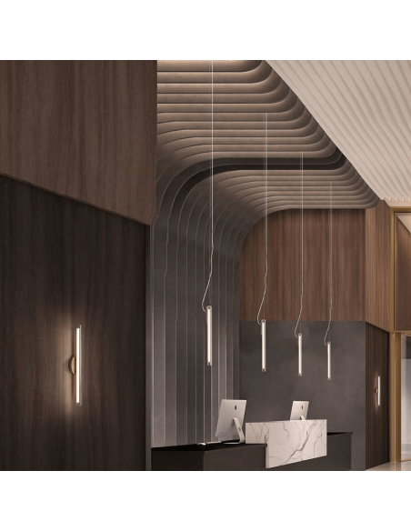 Lámpara colgante LED vertical Oslo ambiente