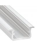 Perfil de Alumínio Rebaixado para Faixas de LED -Tipo B- 2M Branco | leonleds