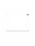 Suspension LED Oslo en métal nickel et verre