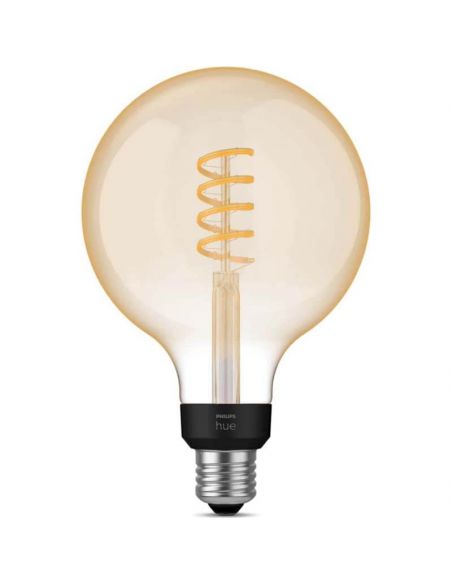 Ampoule Globe LED G125 Filament 550Lm 7W 2 100K - Philips Hue - Compatible avec Alexa, Google Home Philips | leonleds