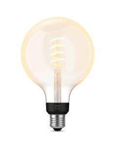 Bombilla LED Globo G125 Filamento 550Lm 7W 2.100K - Philips Hue - Compatible con Alexa, Google Home Philips | LeonLeds