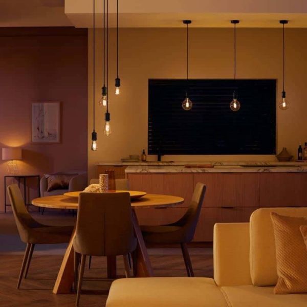 Bombilla LED ST72 Filamento 550Lm 7W 2.100K - Philips Hue - Compatible con Alexa, Google Home Philips | LeonLeds